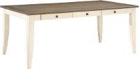 Two-Tone White and Gray Dining Room Table - Grace