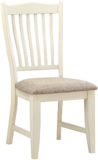 White and Gray Dining Room Chair - Grace