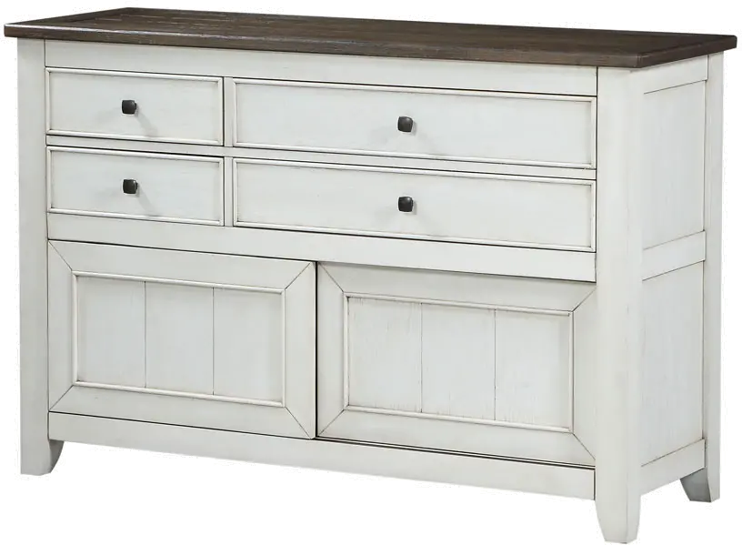 Grace Gray and White Two-Tone Dining Room Sideboard-1
