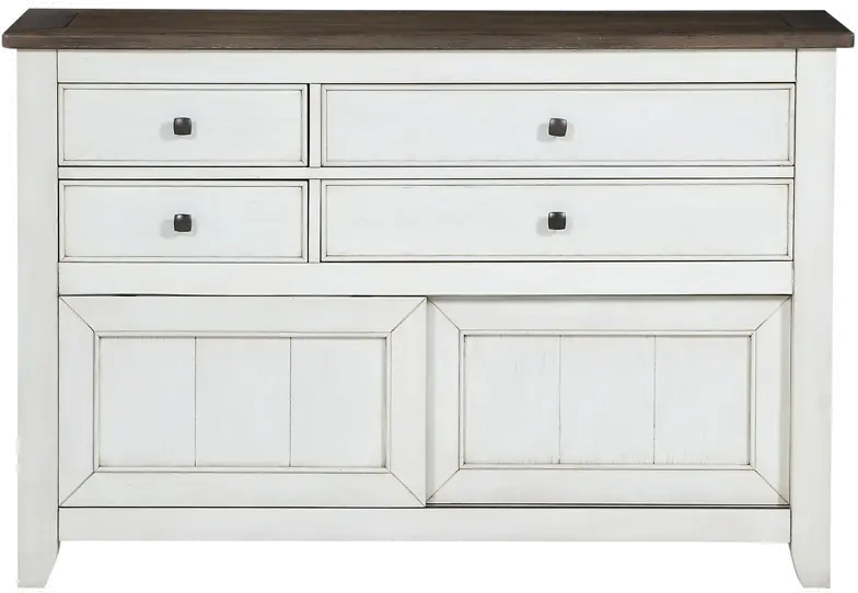 Grace Gray and White Two-Tone Dining Room Sideboard-2