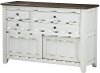 Gray and White Two-Tone Dining Room Sideboard - Grace