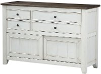 Gray and White Two-Tone Dining Room Sideboard - Grace