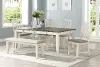 Clearance Grace White and Gray 5 Piece Dining Set