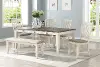 Clearance Grace White and Gray 5 Piece Dining Set