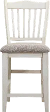 Clearance Grace Gray and White Counter Height Stool