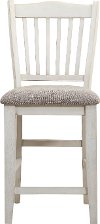 Gray and White Counter Height Stool - Grace