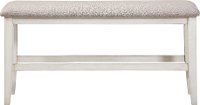 Gray and White Counter Height Dining Bench - Grace-2