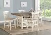 Gray and White Counter Height 5 Piece Dining Set - Grace