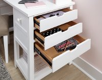 Classic White Jr. Executive Desk and Hutch - Study Hall-5