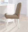 Classic White and Dark Beige Desk Chair - Study Hall
