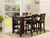 2512/BARSTOOL Dark Walnut Counter Height Stool - Monaco-2