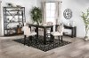 Clearance Distressed Black Counter Height 5 Piece Dining Set - Antique