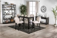 Distressed Black Counter Height 5 Piece Dining Set - Antique