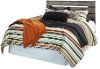 Rustic Warm Gray Slat Queen Headboard - Crazenfield