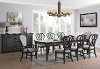 Clearance Traditional Antique Black 5 Piece Dining Set - Natchez Trace