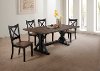 Clearance Black and Brown Farmhouse 5 Piece Dining Set - Lexington