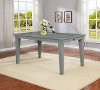 Clearance Dove Gray Causal Farmhouse Dining Room Table - American Vintage