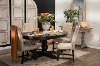 Espresso Brown Round Dining Table - Xcalibur-3