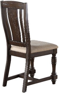 Espresso Brown Slim Dining Room Chair - Xcalibur