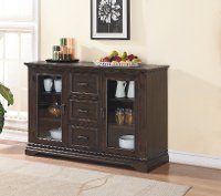 Espresso Brown Dining Room Cabinet - Xcalibur