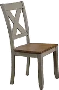 Barnwell Gray and Brown Dining Room Chair
