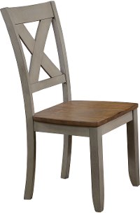 Rustic Gray and Brown Dining Room Chair - Barnwell-2