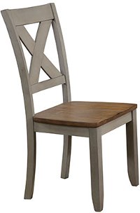 Rustic Gray and Brown 3 Piece Round Dining Set - Barnwell-2