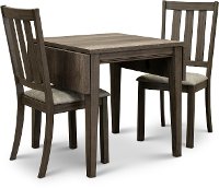 Gray 3 Piece Dining Set with Slat Back Chairs - Tanners Creek-2