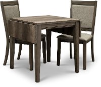 Gray 3 Piece Dining Set with Upholstered Chairs - Tanners Creek