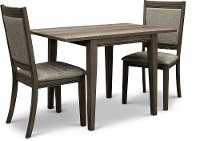 Gray 3 Piece Dining Set with Upholstered Chairs - Tanners Creek-3