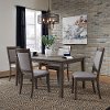 Clearance Gray Urban Modern 5 Piece Dining Set with Upholstered Chairs - Tanners Creek