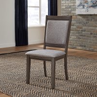 Gray Urban Modern 5 Piece Dining Set with Upholstered Chairs - Tanners Creek-2