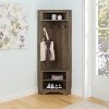 Drifted Gray Corner Hall Tree-2