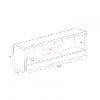 White Storage Bench - Calla