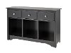 Black Living Room Console Table-2