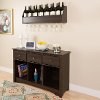 Espresso Brown Living Room Console Table-2