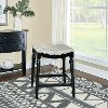 Black Upholstered Counter Height Stool - By Design-2