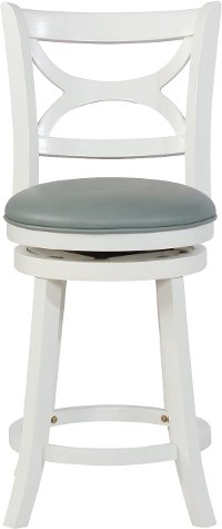 Cream Swivel Counter Height Stool - Sawyer