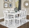 White 7 Piece Dining Set - Starla-1