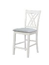 White 5 Piece Counter Height Dining Set - Starla-2