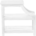 Classic Curved White End Table - Marquette