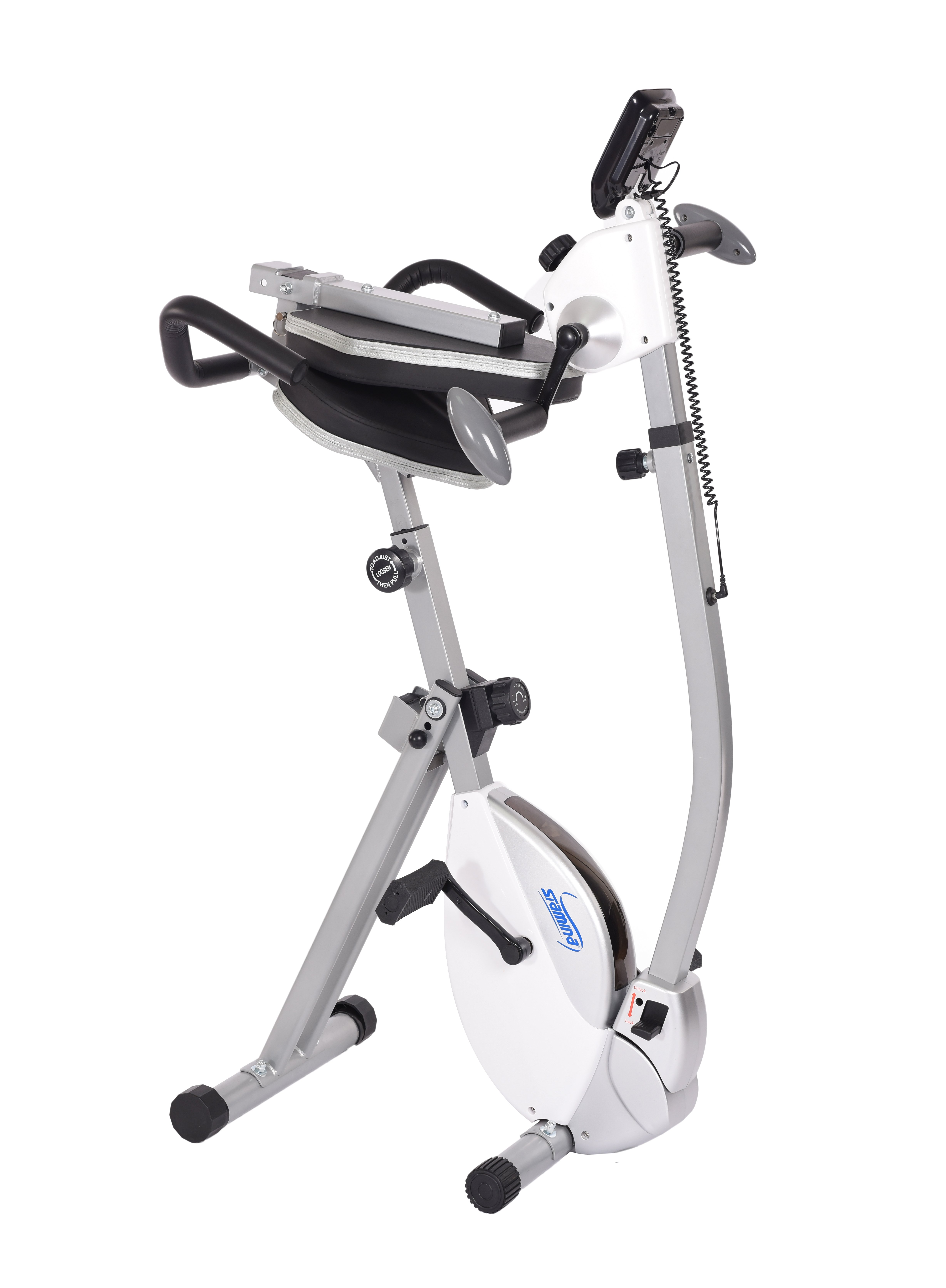 15-0340 Stamina Exercise Bike with Upper Body Exerciser White-2