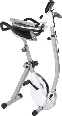 15-0340 Stamina Exercise Bike with Upper Body Exerciser White-2