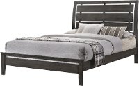 Contemporary Graphite Gray Twin Bed - Grant