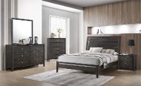 Contemporary Graphite 4 Piece Twin Bedroom Set - Grant