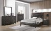 Contemporary Graphite 4 Piece Full Bedroom Set - Grant