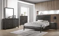Grant Gray 4 Piece King Bedroom Set