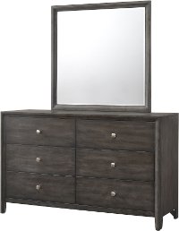 Contemporary Graphite Gray Dresser - Grant