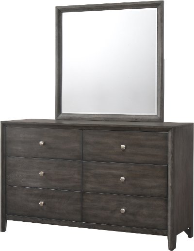 Contemporary Graphite Gray Dresser - Grant