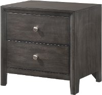 Contemporary Graphite Gray Nightstand - Grant